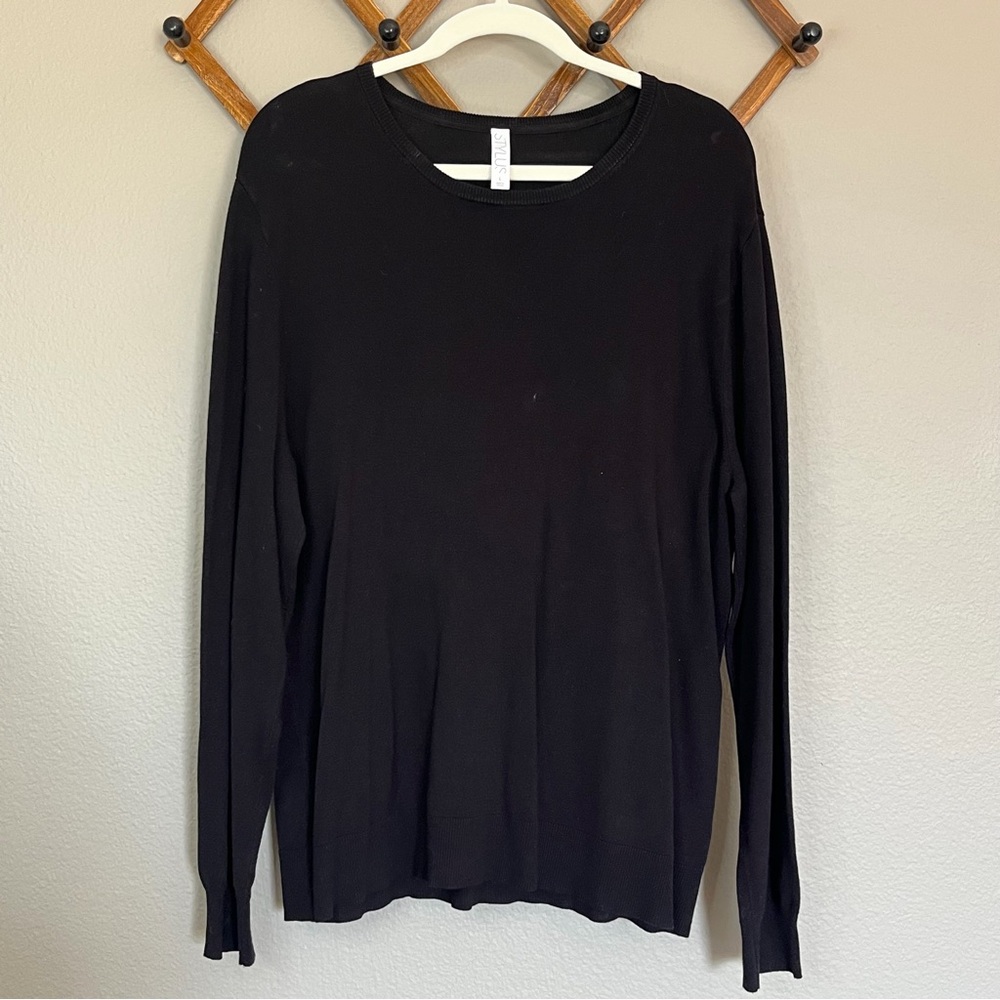 STYLUS Elegant Black Long Sleeve Tee
